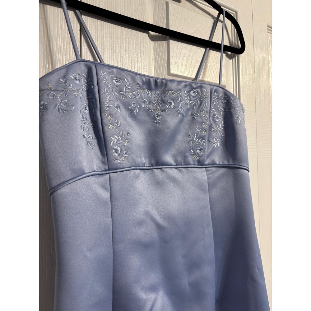 VTG Scott McClintock Jessica McClintock Prom Dress Womens size 4 Periwinkle blue